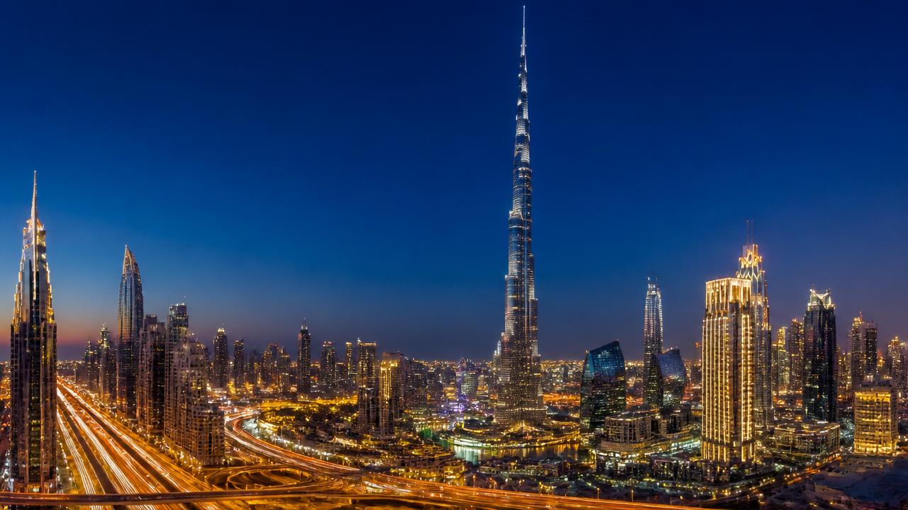 The Burj Khalifa and Downtown Dubai in Dubai